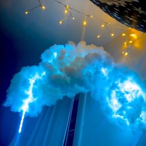 Handmade LED hanging cloud